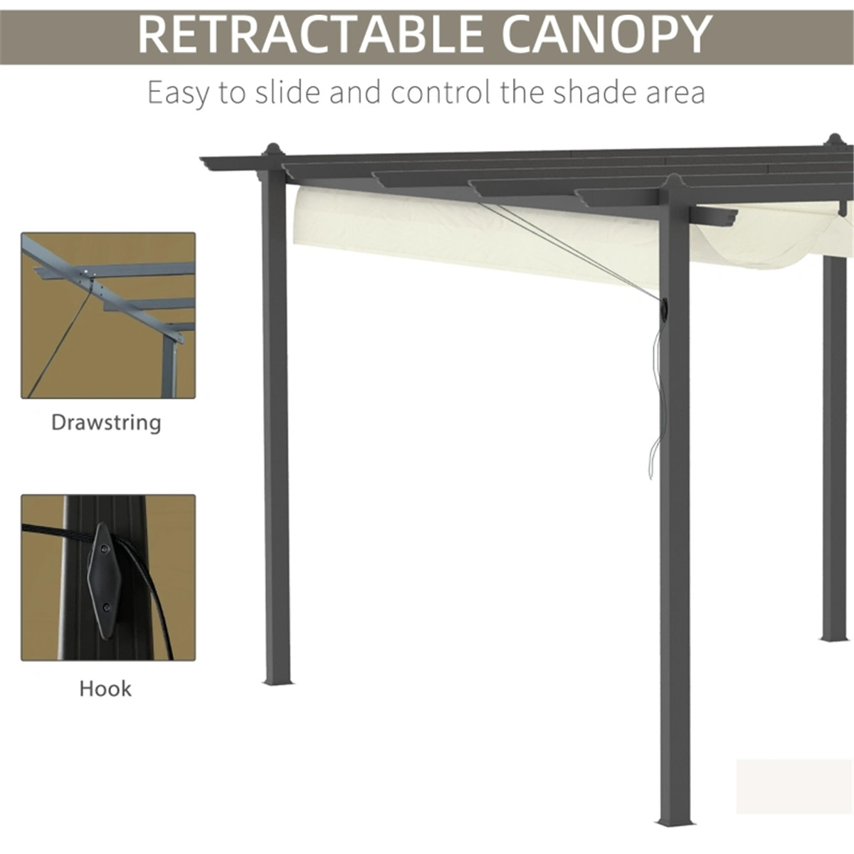 Deluxe Patio Gazebo 12x14 Heavy Duty Canopy Octagon Garden Tent UV Protection view 2