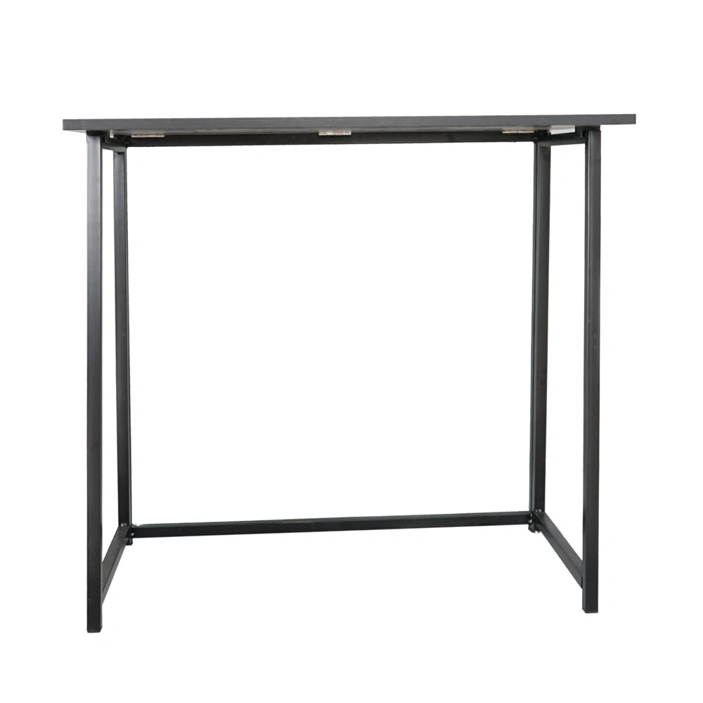 Collapsible Computer Desk, Simple Black Folding Study Table, Space Saving view 3