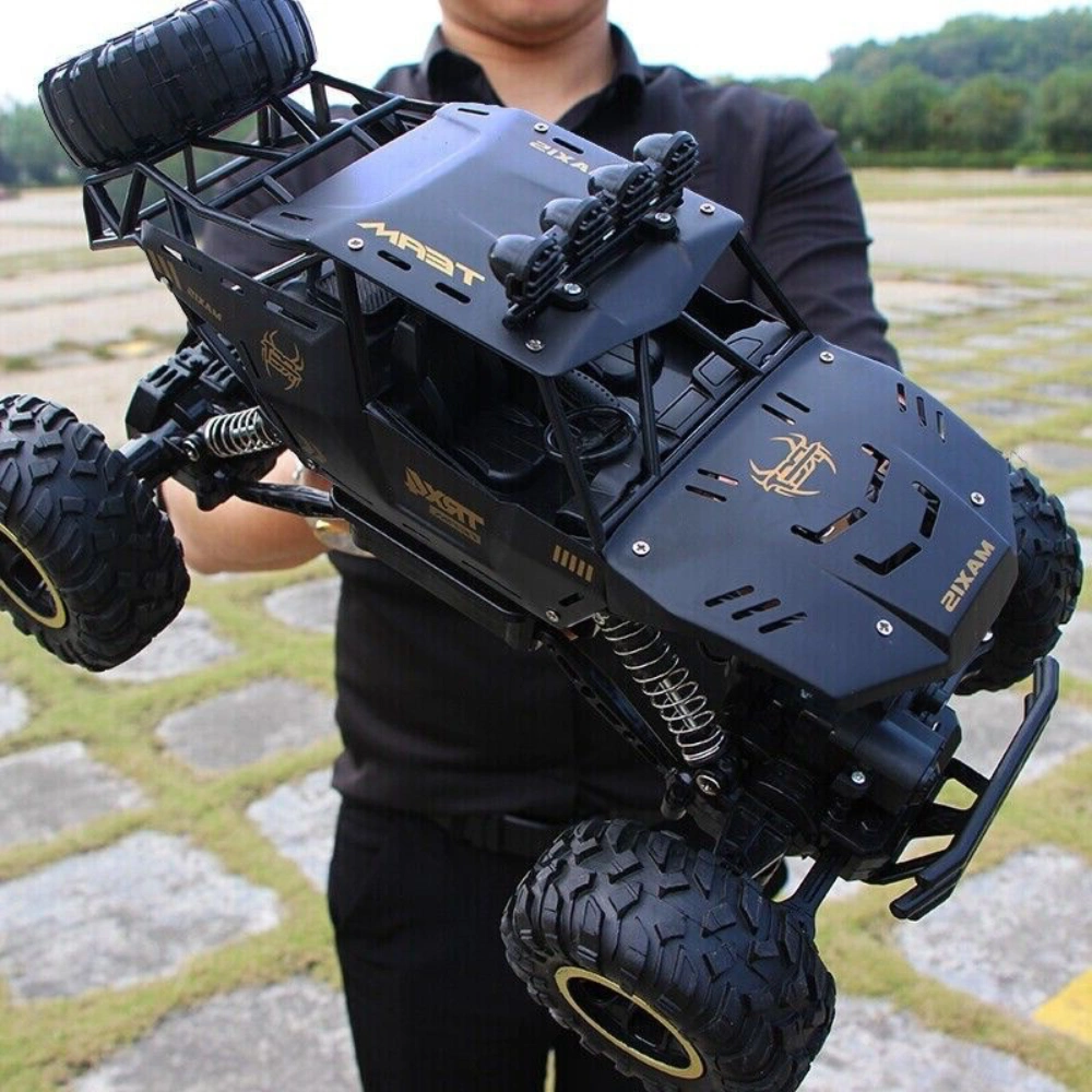 2025 1:12 Rock Crawler RC Truck 4WD Rechargeable Off Road Vehicle Metal Shell LED Headlights Remote Control