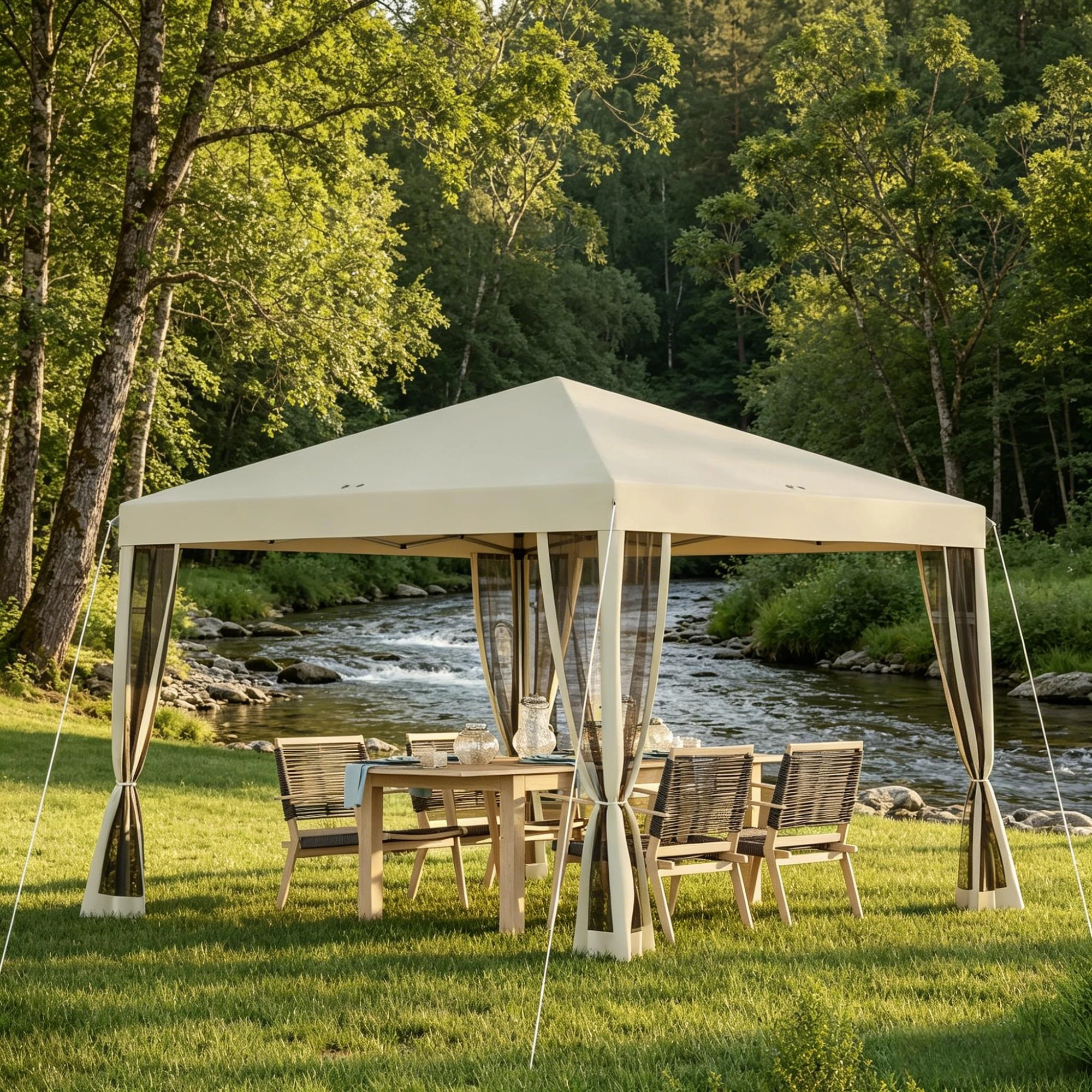 Pop Up Canopy Tent with Netting