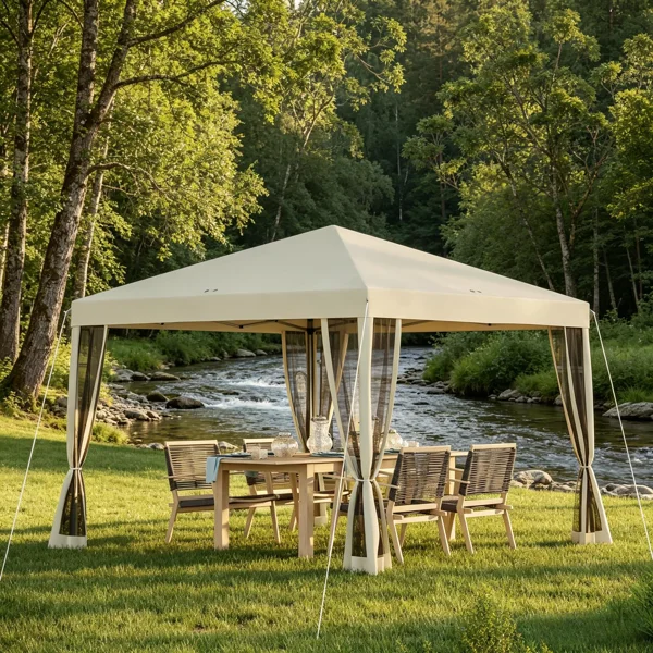 Pop Up Canopy Tent with Netting view 6