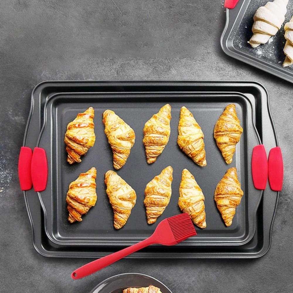 5 Piece Non-Stick Baking Tray Set, Premium Oven Sheets for Roasting & Baking