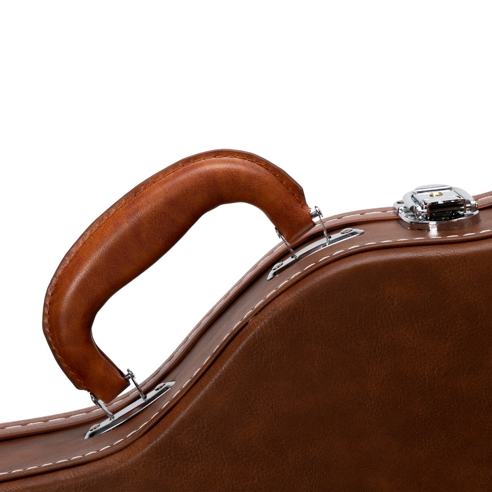 Hard-Shell Electric Guitar Case for GLP Style Electric Guitar Bulge Surface Brown view 17