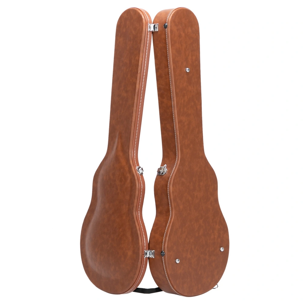 Hard-Shell Electric Guitar Case for GLP Style Electric Guitar Bulge Surface Brown view 6