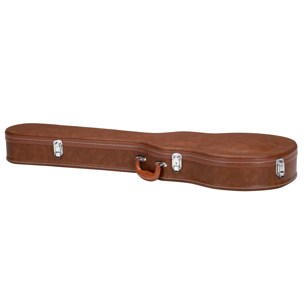 Hard-Shell Electric Guitar Case for GLP Style Electric Guitar Bulge Surface Brown view 9