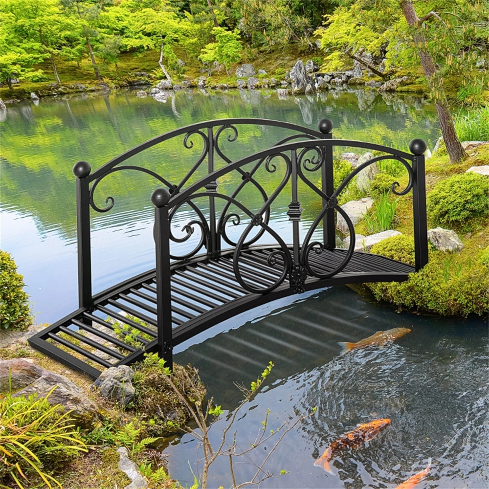 Decorative Wooden Garden Bridge for Backyard Pond, Landscape Footbridge Walkway view 2