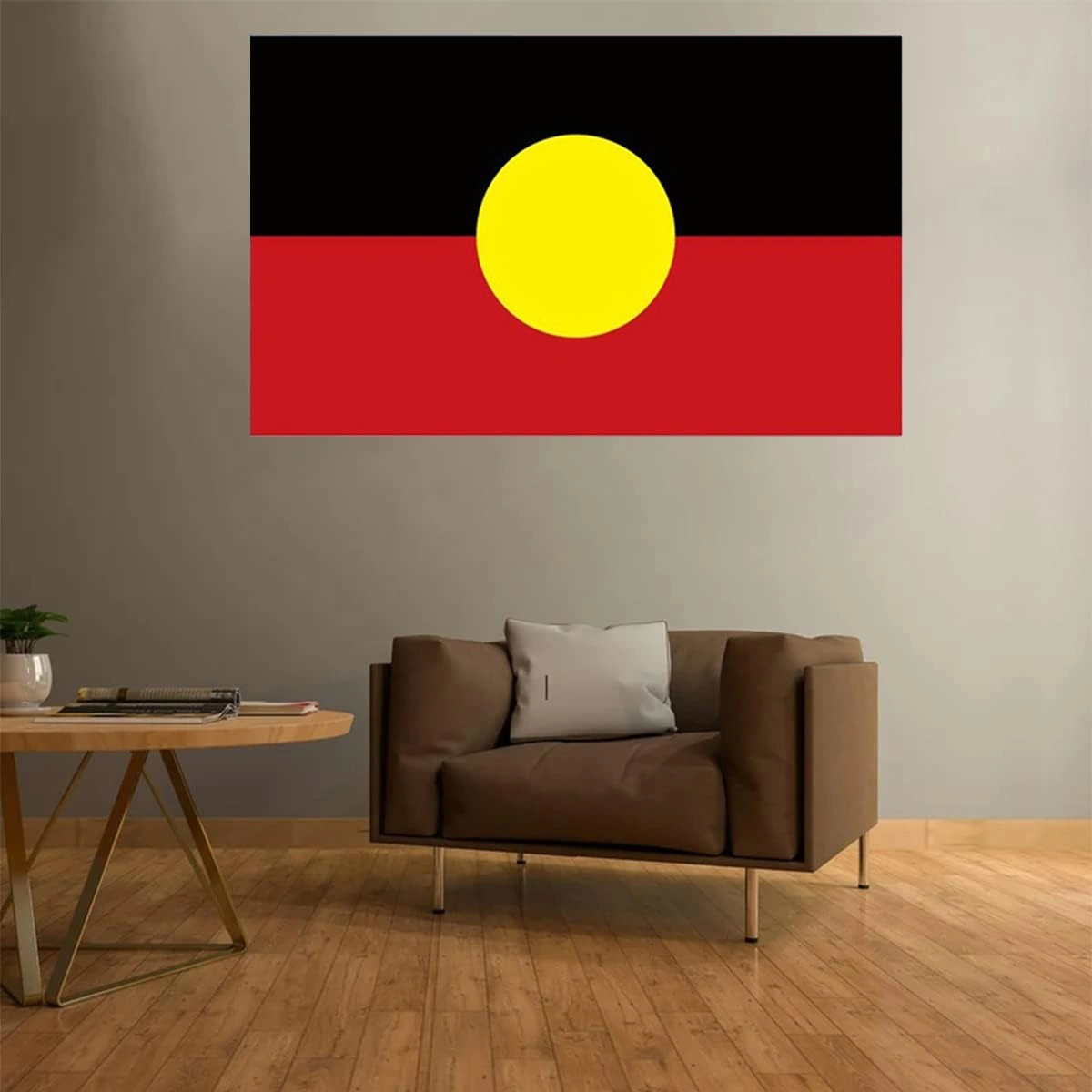 2PCS Australian Aboriginal Flag 60x90cm (2x3FT) with Brass Grommets - Indigenous Outdoor Garden Yard Banner view 4