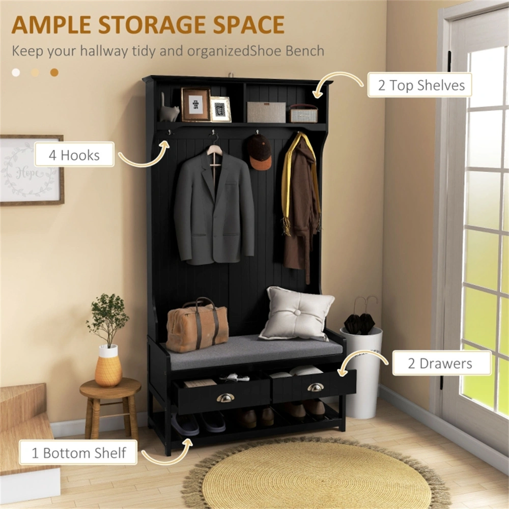 3-in-1 Storage Box, Multi-Function Foldable Organizer Container with Lid, Stackable Closet Storage Bin, Grey view 3