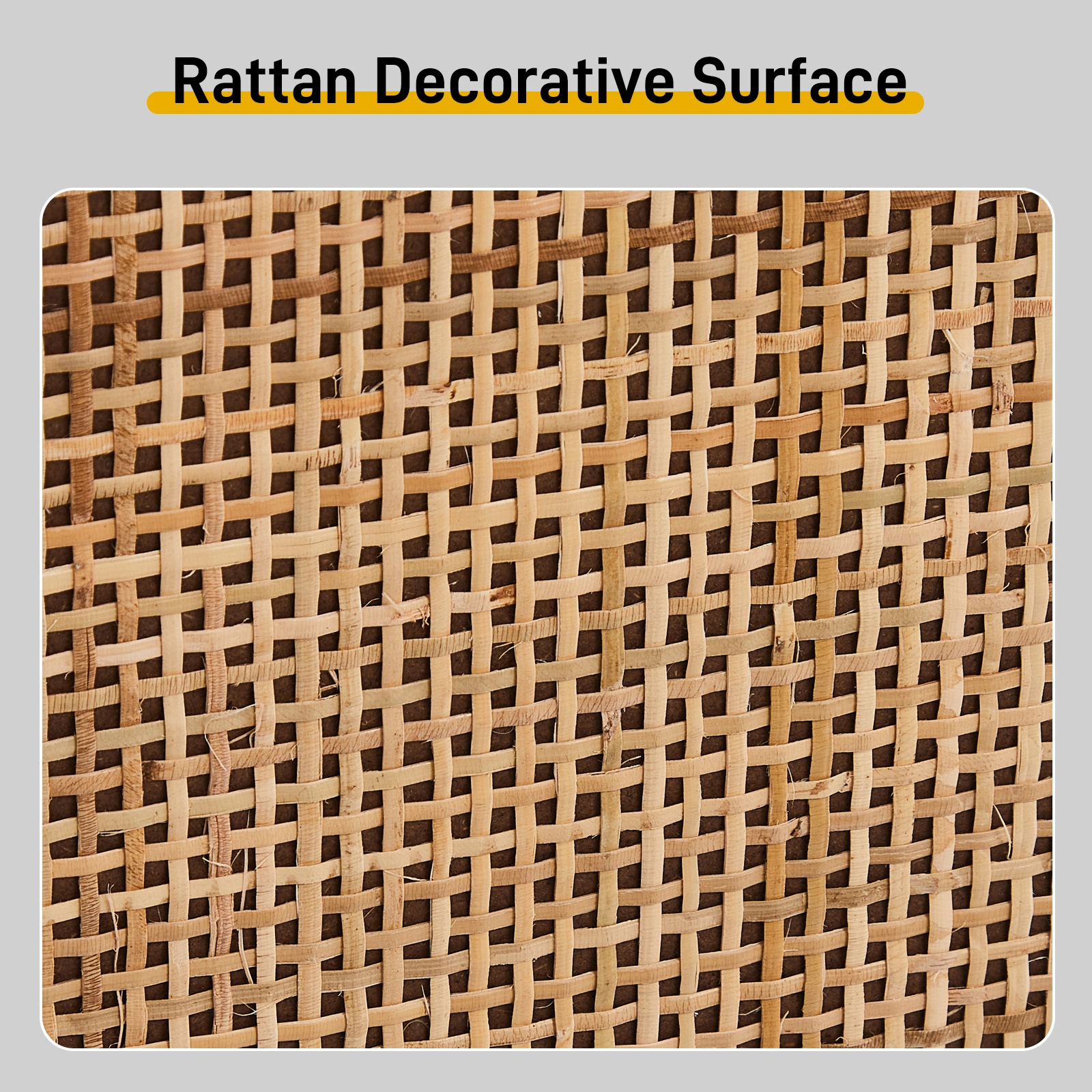 2 rows of 4 dump buckets with high feet arched rattan surface shoe cabinet density board with triamine 105*24*98cm original wood color view 8