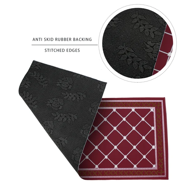 2pcs super absorbent bathroom mats - quick-drying anti-slip floor mats, soft and comfortable bathroom rugs, suitable for bathrooms, shower rooms, laundries, bedrooms, living rooms, door mats, kitchen mats view 5