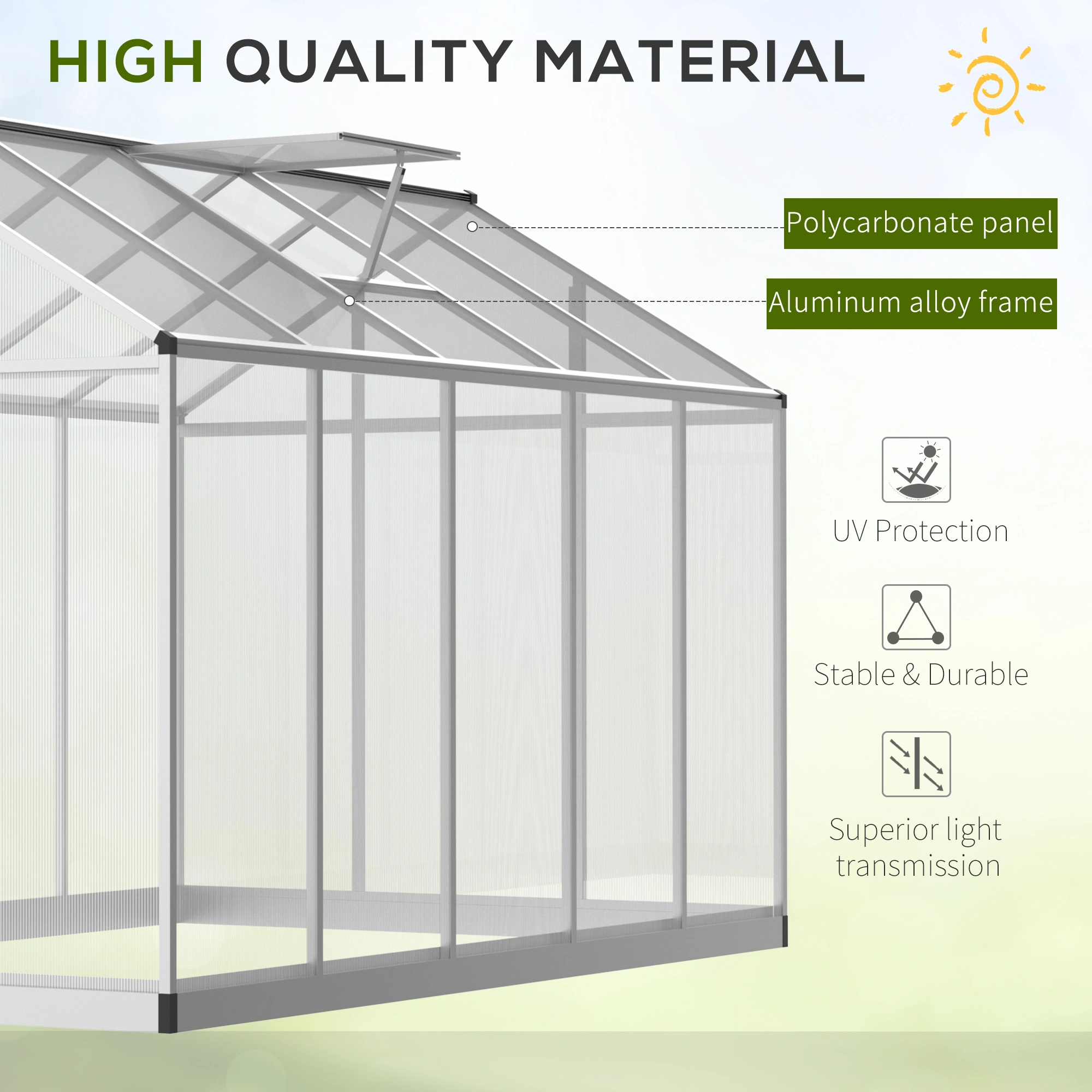 Greenhouse Walk-in Grow House(Not Supported non-defective remorse returns) view 4