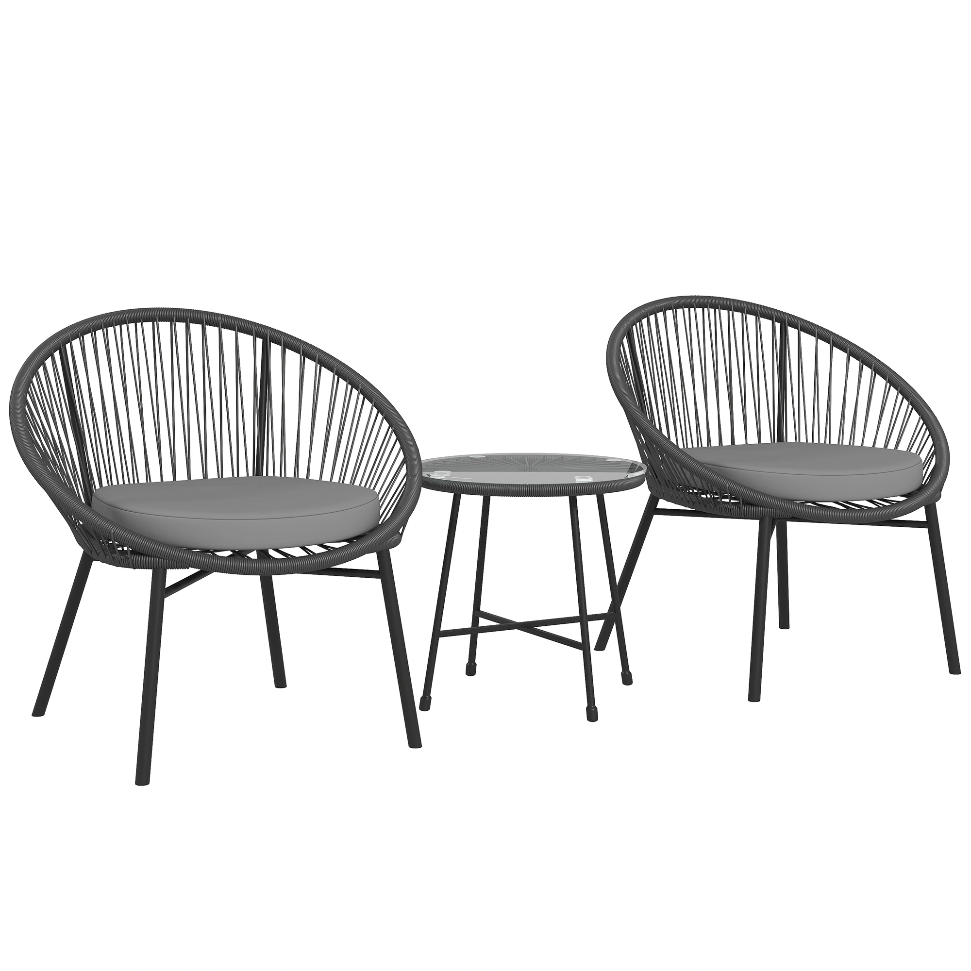 Garden Rocking Chair - Outdoor Patio Rocker with Cushion, All-Weather Resin Wicker, Comfortable Seating for Porch, Deck, Yard