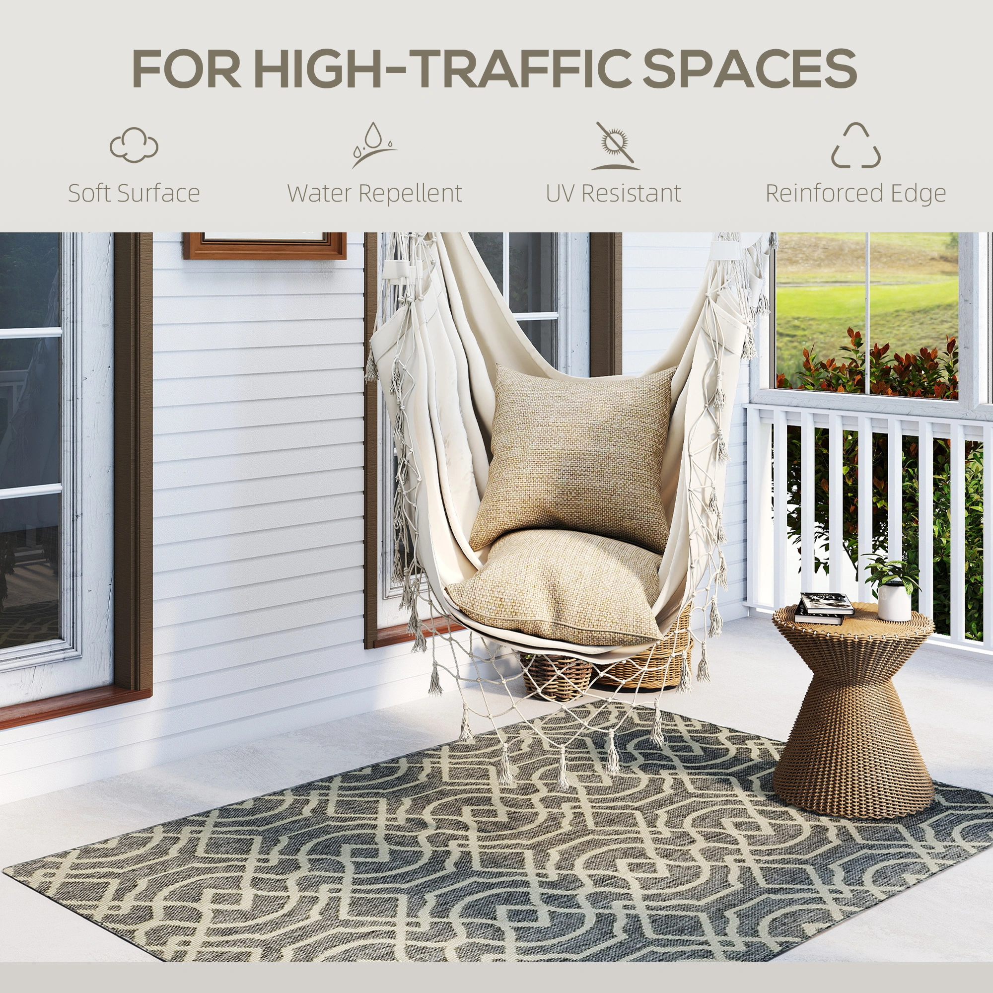Luxury Soft Area Rug Non Slip Indoor Living Room Bedroom Hallway Decorative Floor Mat with Modern Geometric Pattern view 4