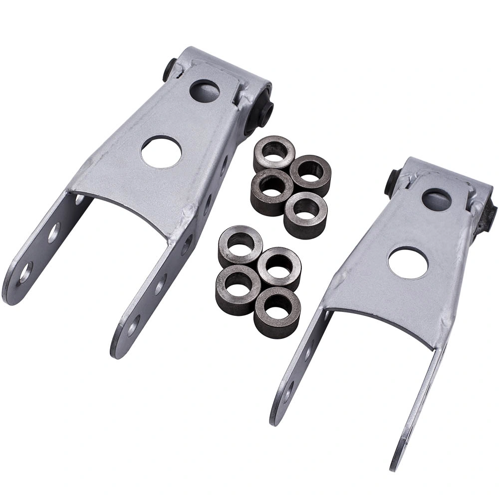 Rear 2-3 Inch Drop Lowering Shackles Kit for Chevy Silverado 1500 LS Crew Cab 1/2 Ton 2007-2016