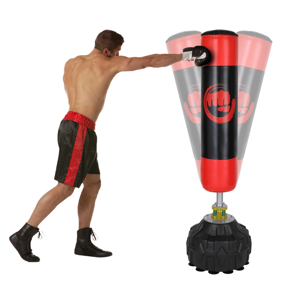 Floor Stand Boxing Sandbag Weight Base 50x50x30cm, Square Metal Frame - Box B view 2