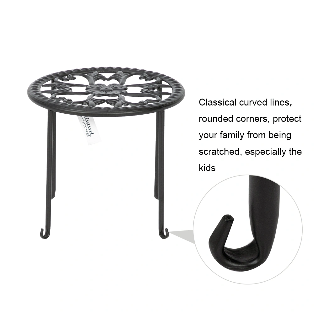 4 Round Ironwork Plant Racks With 4-1 Black Paint Prints view 17