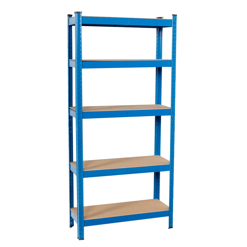 5 Tier Boltless Heavy Duty Racking Storage Shelving Unit Garage Shed Shelves Blue view 2