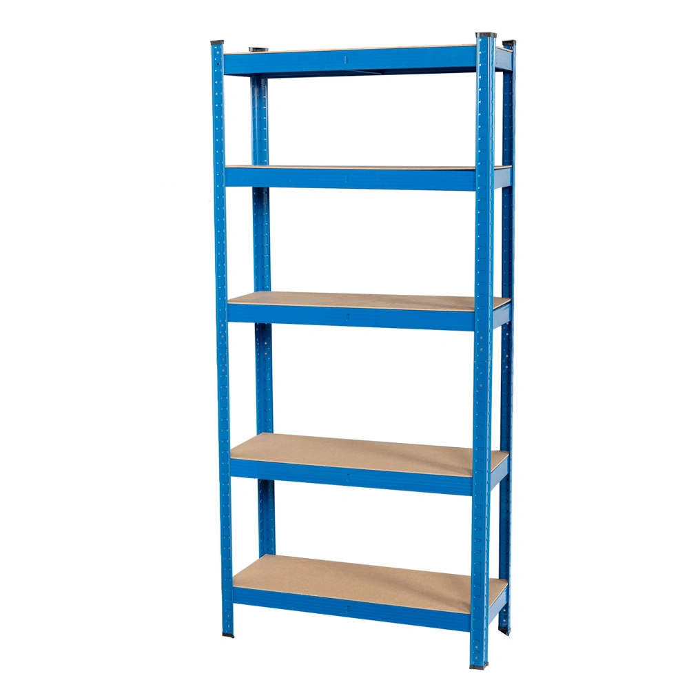 5 Tier Boltless Heavy Duty Racking Storage Shelving Unit Garage Shed Shelves Blue view 3