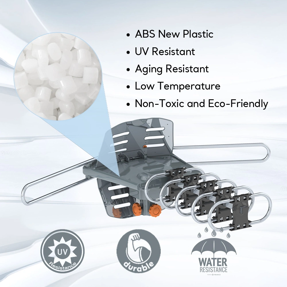 360-Degree Rotation UV Dual Bands 28-36dB Outdoor Antenna Install-free Guide without Stand view 16