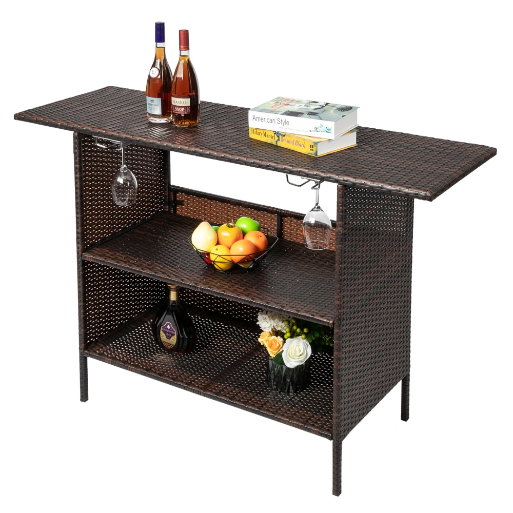 Modern Stylish And Beautiful Bar Table Brown Gradient view 13