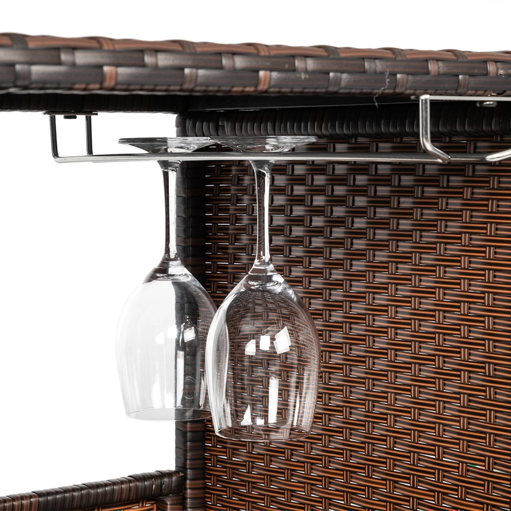 Modern Stylish And Beautiful Bar Table Brown Gradient view 15