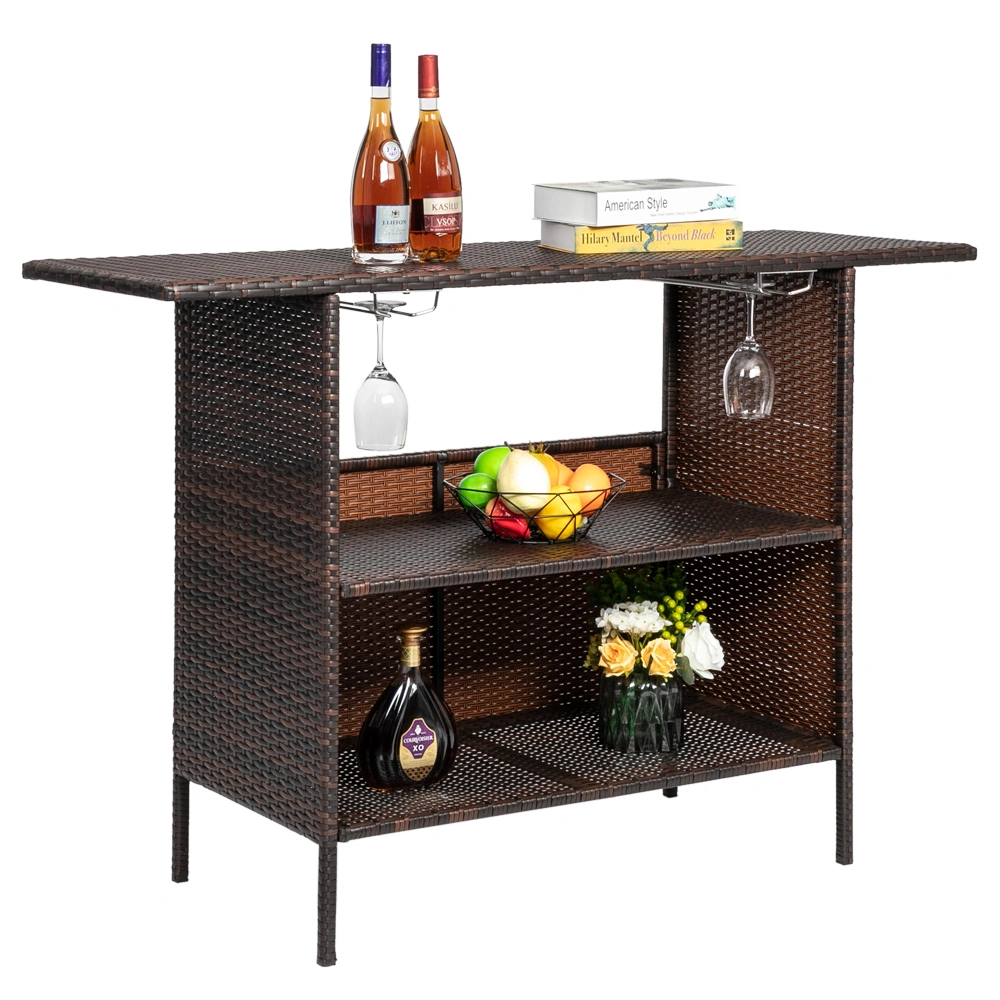 Modern Stylish And Beautiful Bar Table Brown Gradient view 23