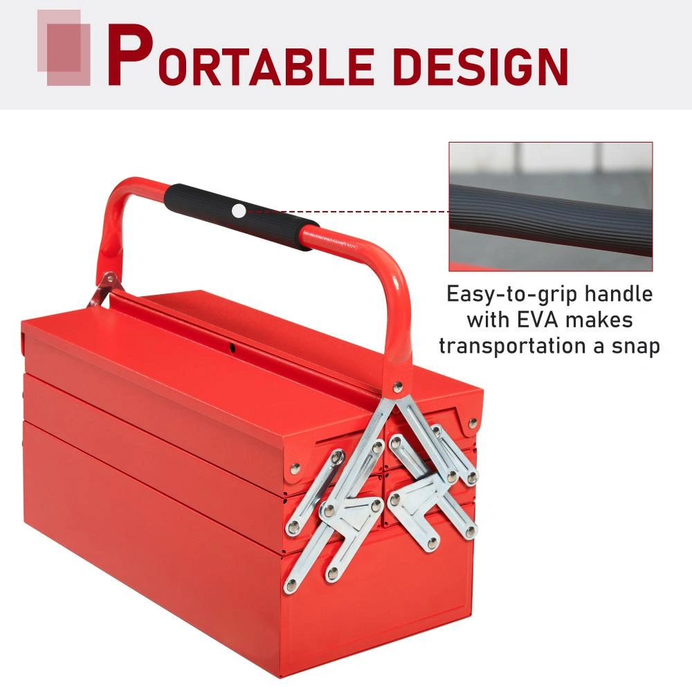 Heavy Duty Mechanic Tool Box, Multi-Drawer Steel Tool Chest Cabinet with Wheels, Garage Storage Organizer, Black view 3