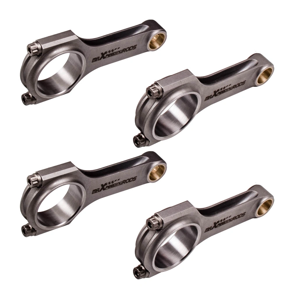4x Steel H-Beam Connecting Rods Fit for Mazda Miata MX5 1.6L 1.8L B6/BP 5.2362" view 2