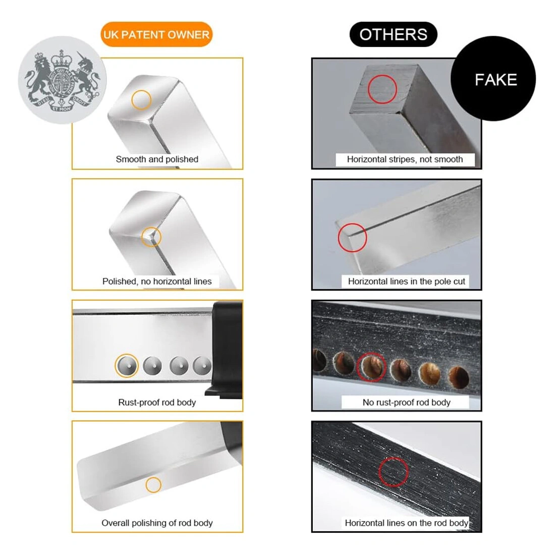 Garden Gate Lock Double Long Throw Rim Bolt Security Lock with 5 Keys 50mm Throw Both Sides view 4