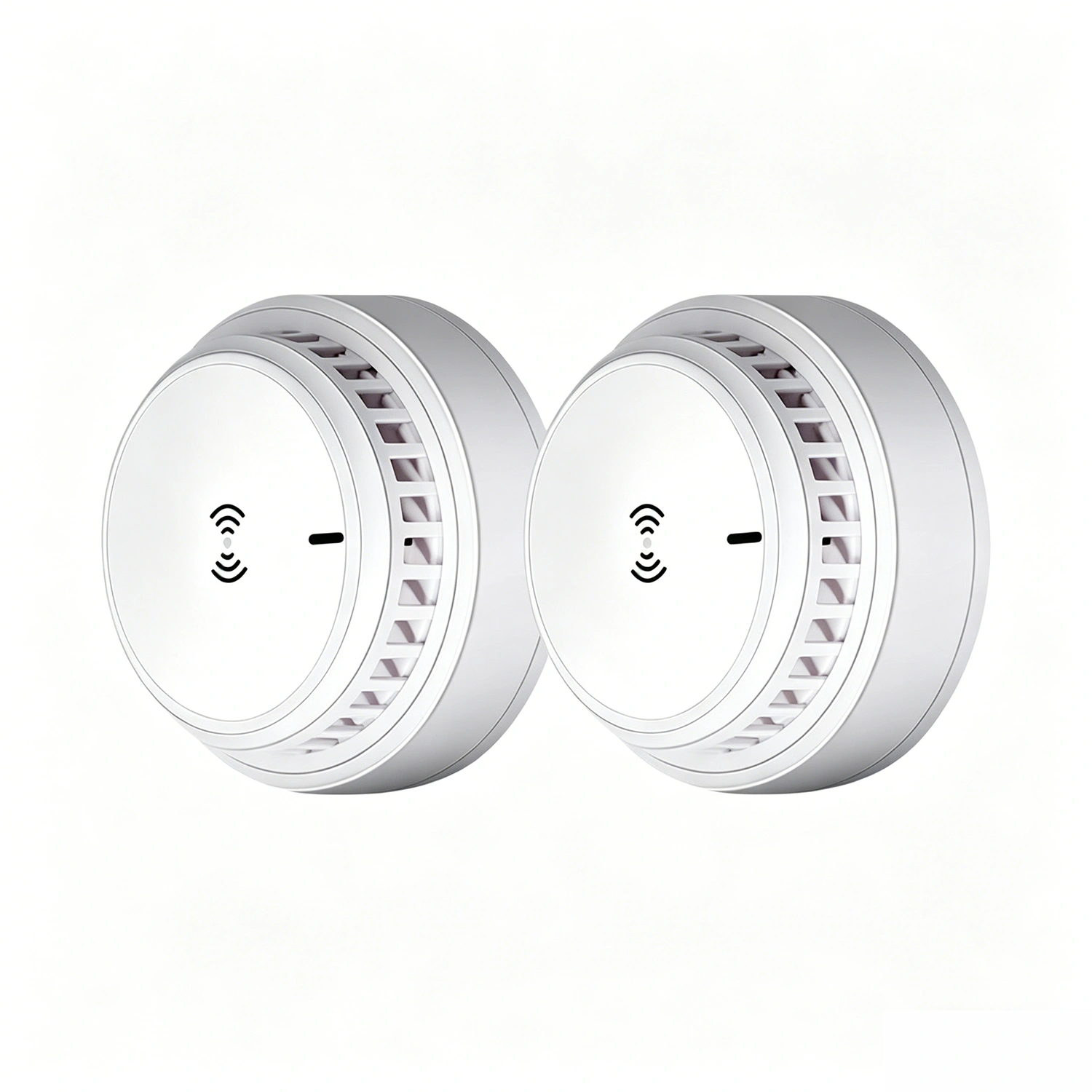 (2 Pack)Smoke Alarm Detector Home Fire Safety Sensor Alert Battery Included (products W/ battery,US Logistics For DHL Ground/ Fedex Ground. TK/TMEU only For self-pickup, self-pickup Cannot use USPS)