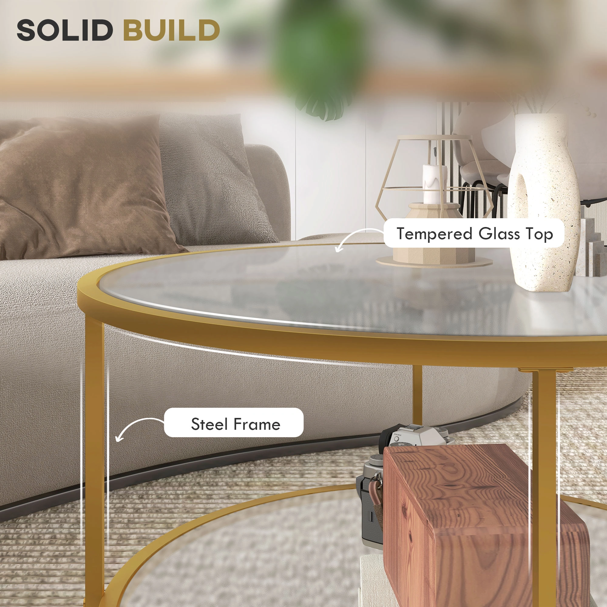 Rattan Coffee Table Natural Wicker Living Room Side Table with Storage Basket Indoor Outdoor Patio Furniture view 4