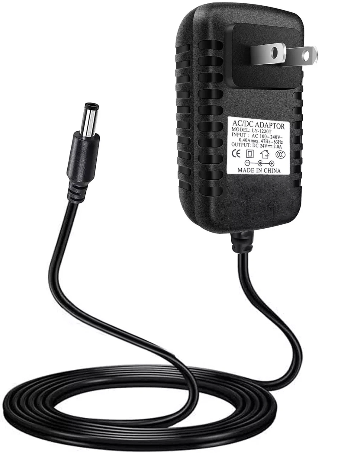 24V 2A Power Supply Adapter Transformer - 48W AC DC Converter Wall Plug Charger view 2