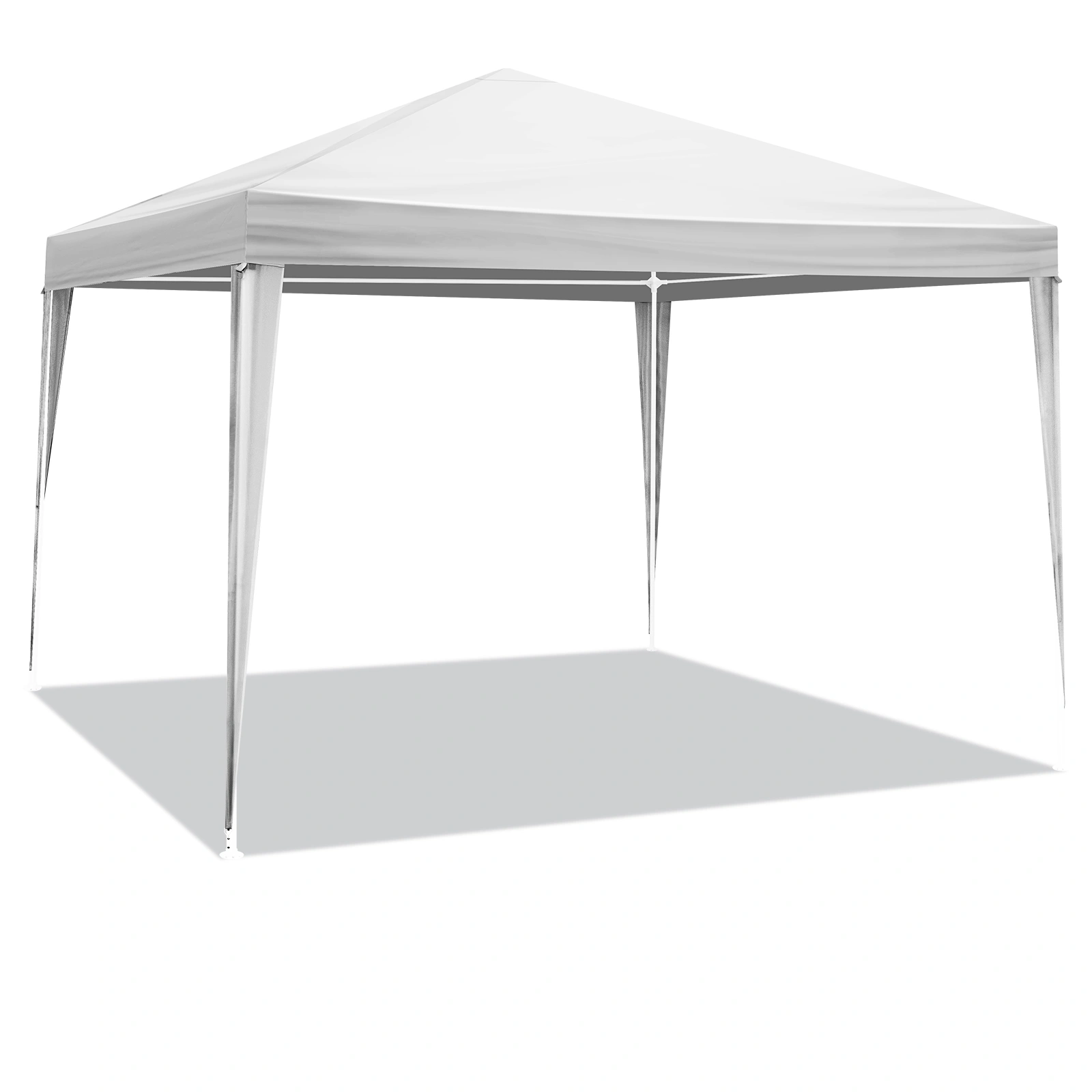 3x3m Three Sides Waterproof Tent with Spiral Tubes - White view 3