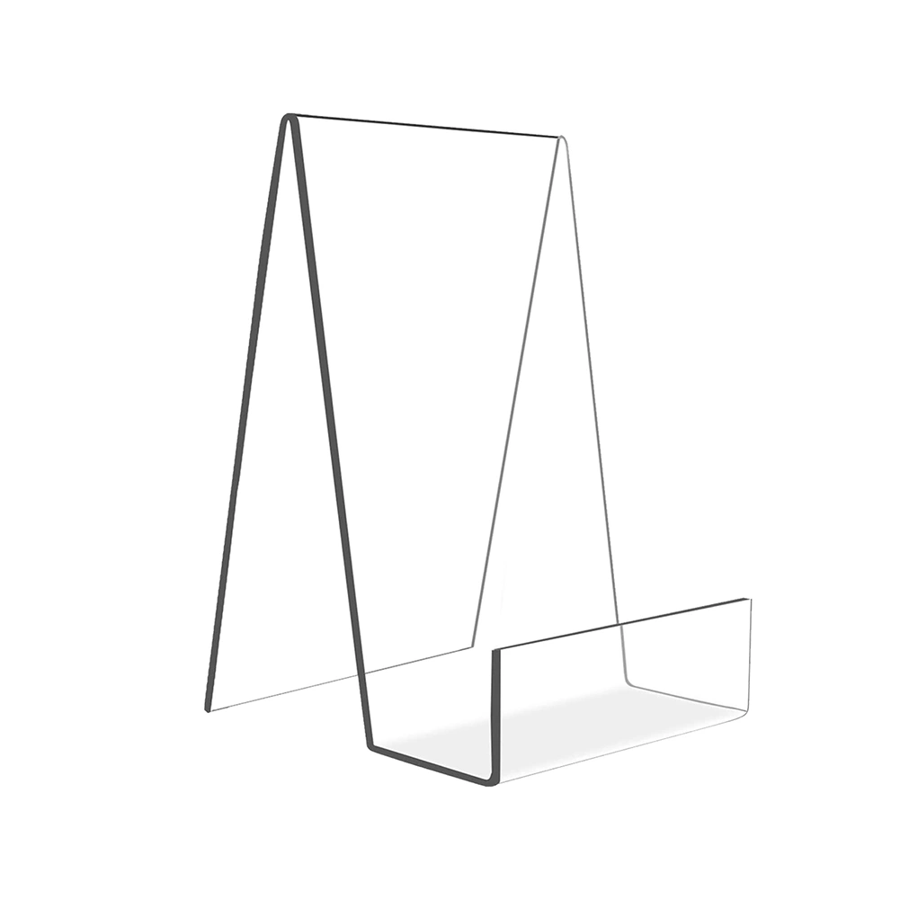 Acrylic Book Stand Display Holder for Cookbook Phone Tablet Perspex Retail Countertop Organizer Clear