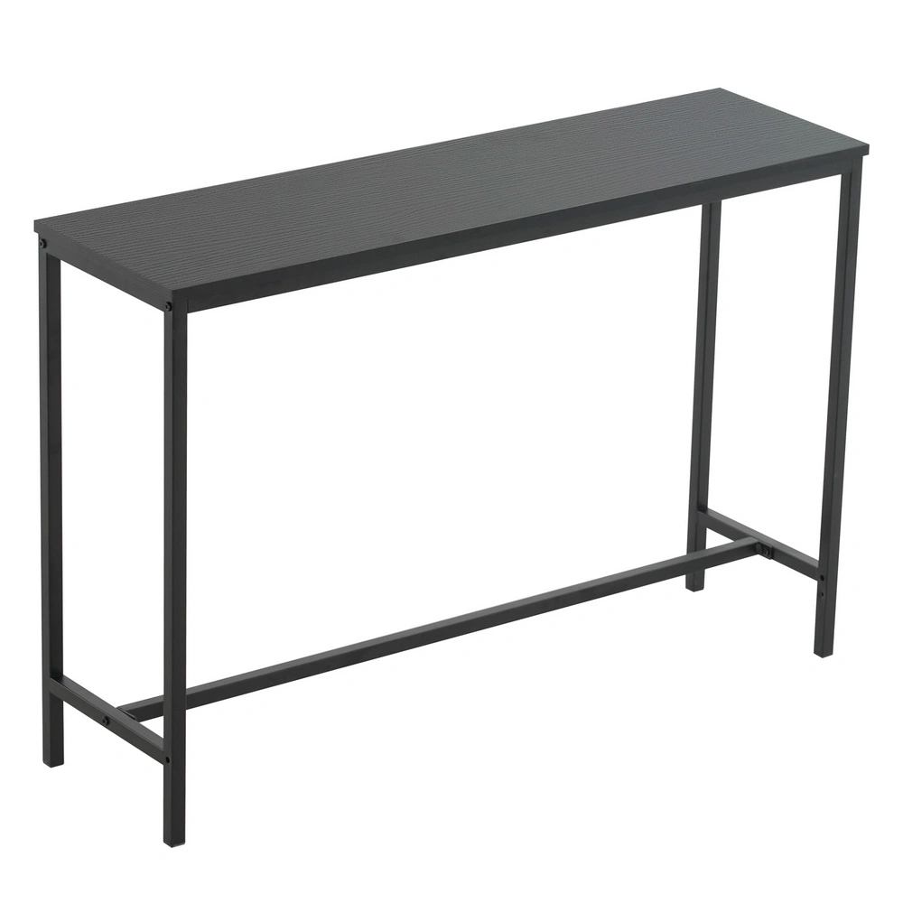 Industrial Style Porch Table Single Layer Black Oak Triamine Board [105 * 30 * 71cm]