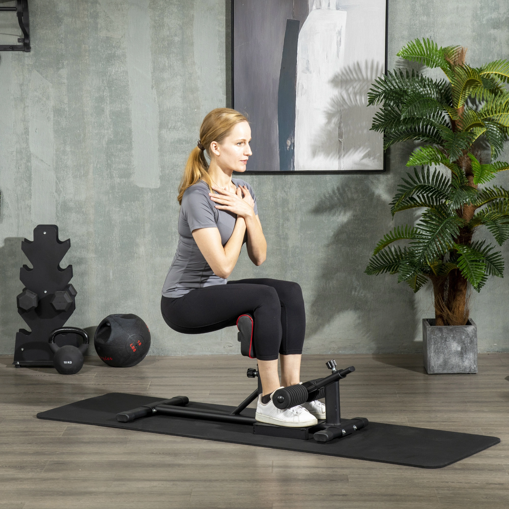 Sissy Squat Machine, Full Body Workout Fitness Equipment, Glute & Core Strengthening Trainer