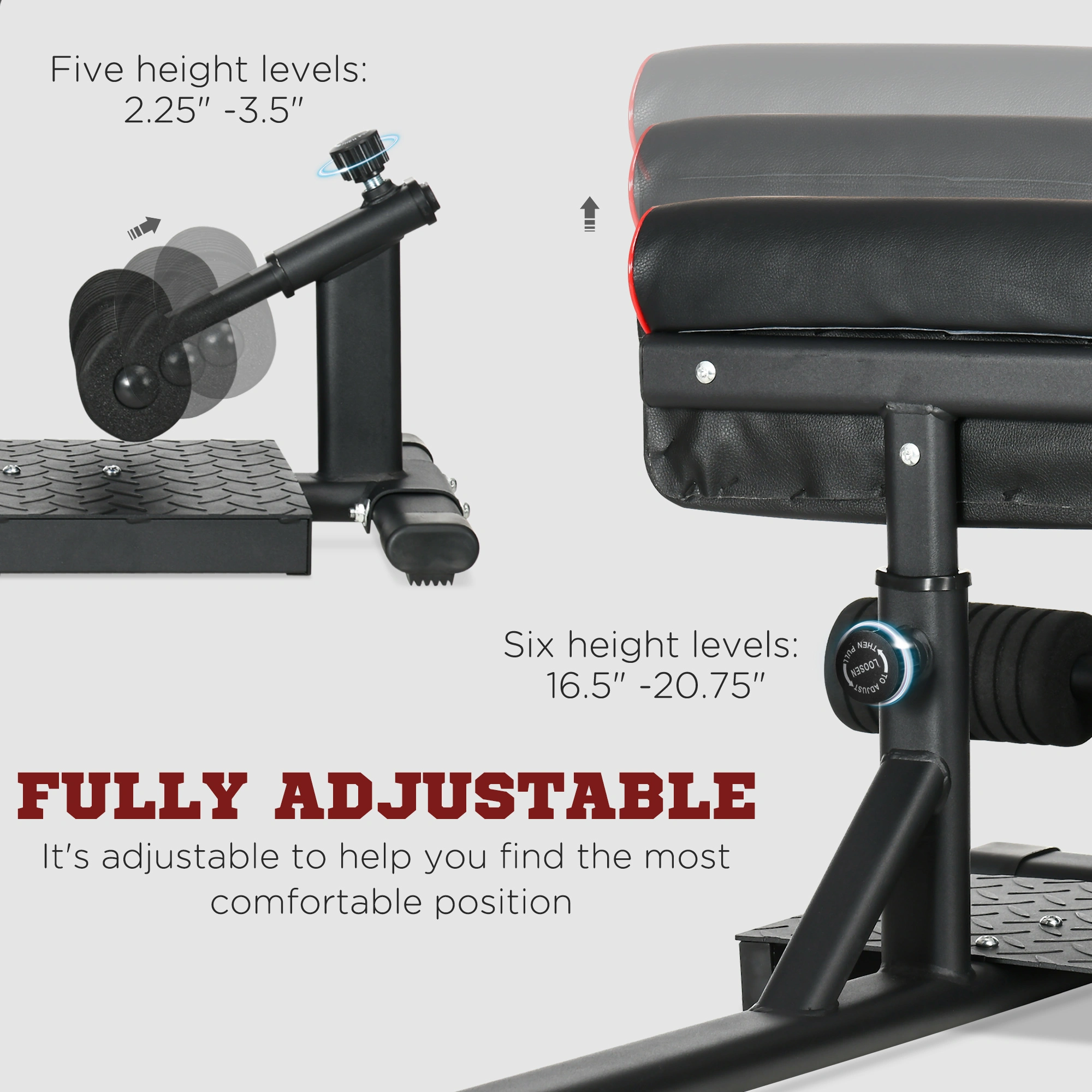 Sissy Squat Machine, Full Body Workout Fitness Equipment, Glute & Core Strengthening Trainer view 3