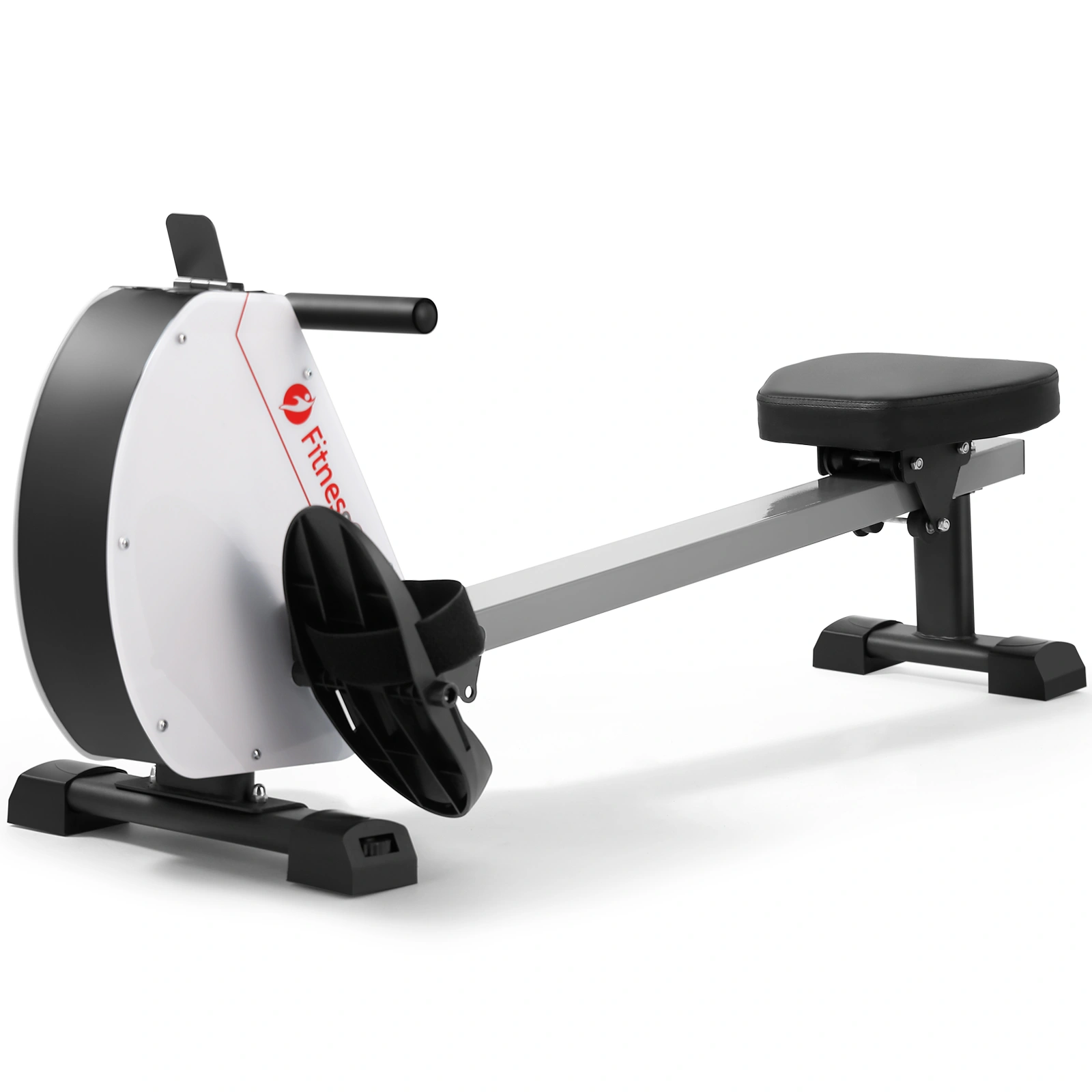 Hydraulic Rowing Machine with Digital Display, Compact Foldable Rower for Home, Adjustable Tension, Space-Saving Standing Exercise Equipment view 2