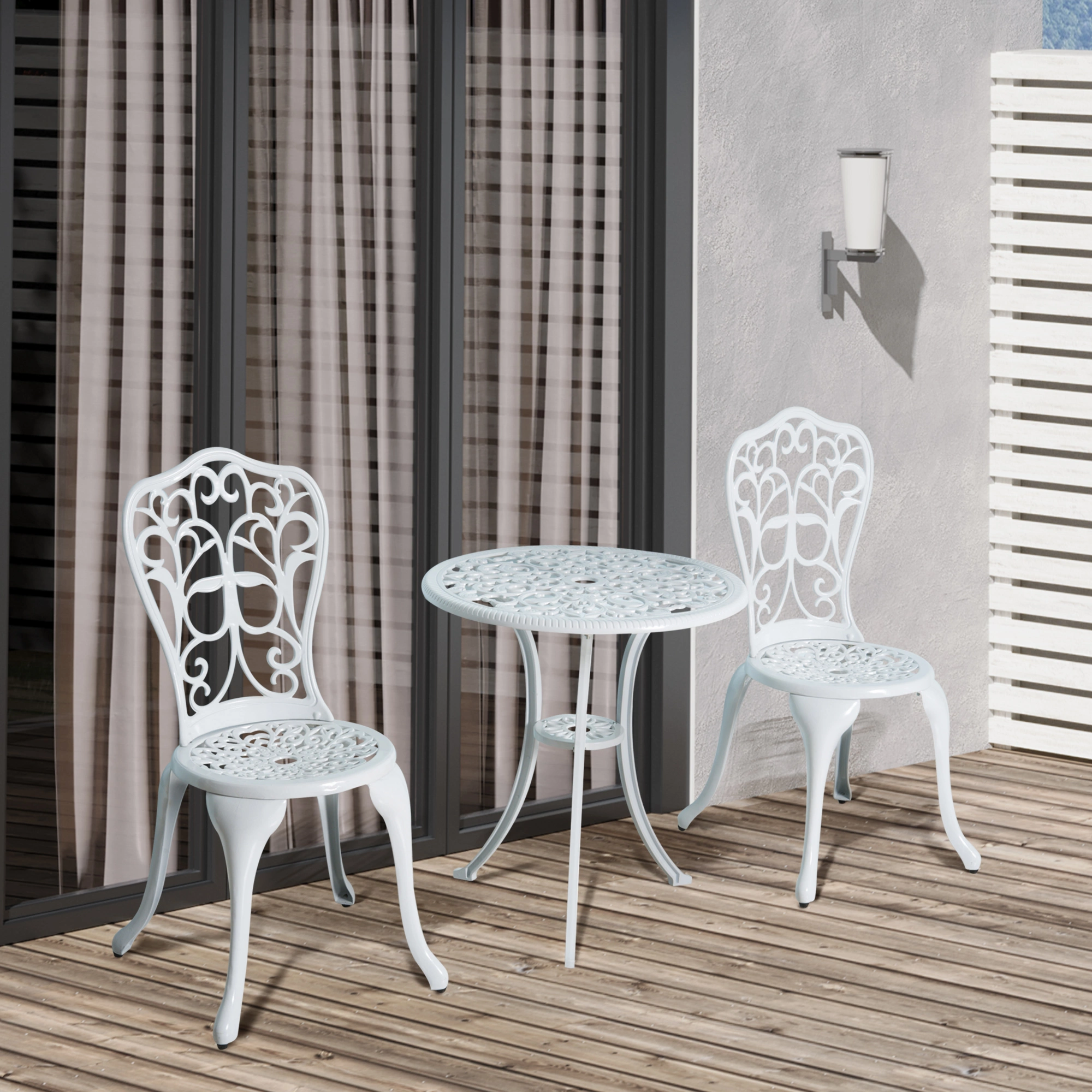 Wicker Garden Rocking Chair Outdoor Patio Chair with Soft Cushion