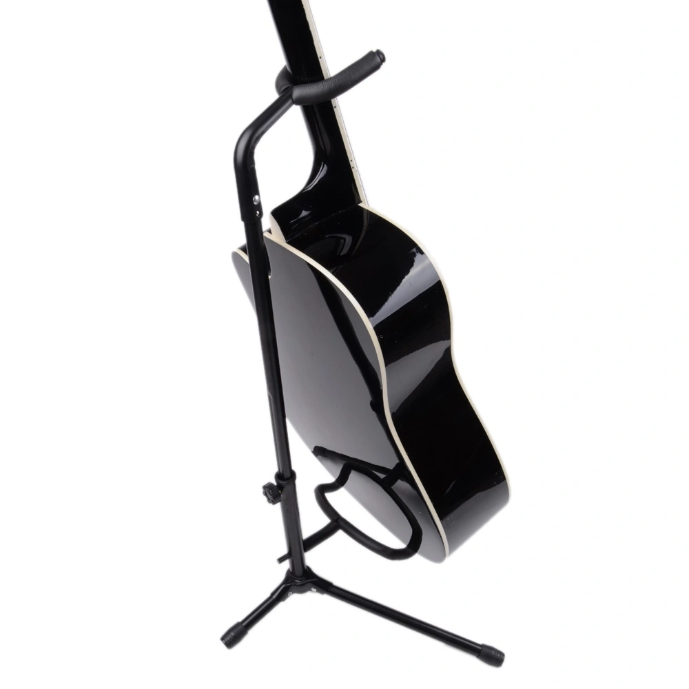 Heavy Duty Tubular Bass Guitar Stand Holder for Acoustic Electric Black view 2