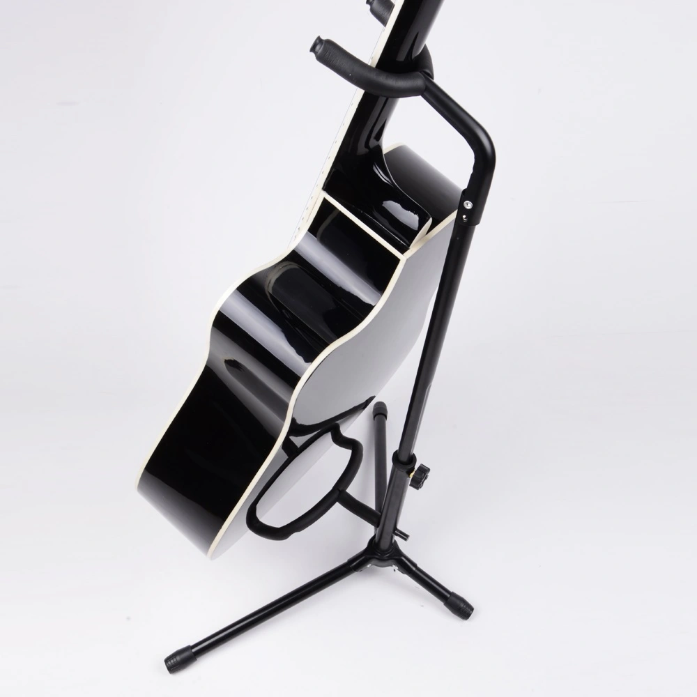 Heavy Duty Tubular Bass Guitar Stand Holder for Acoustic Electric Black view 3