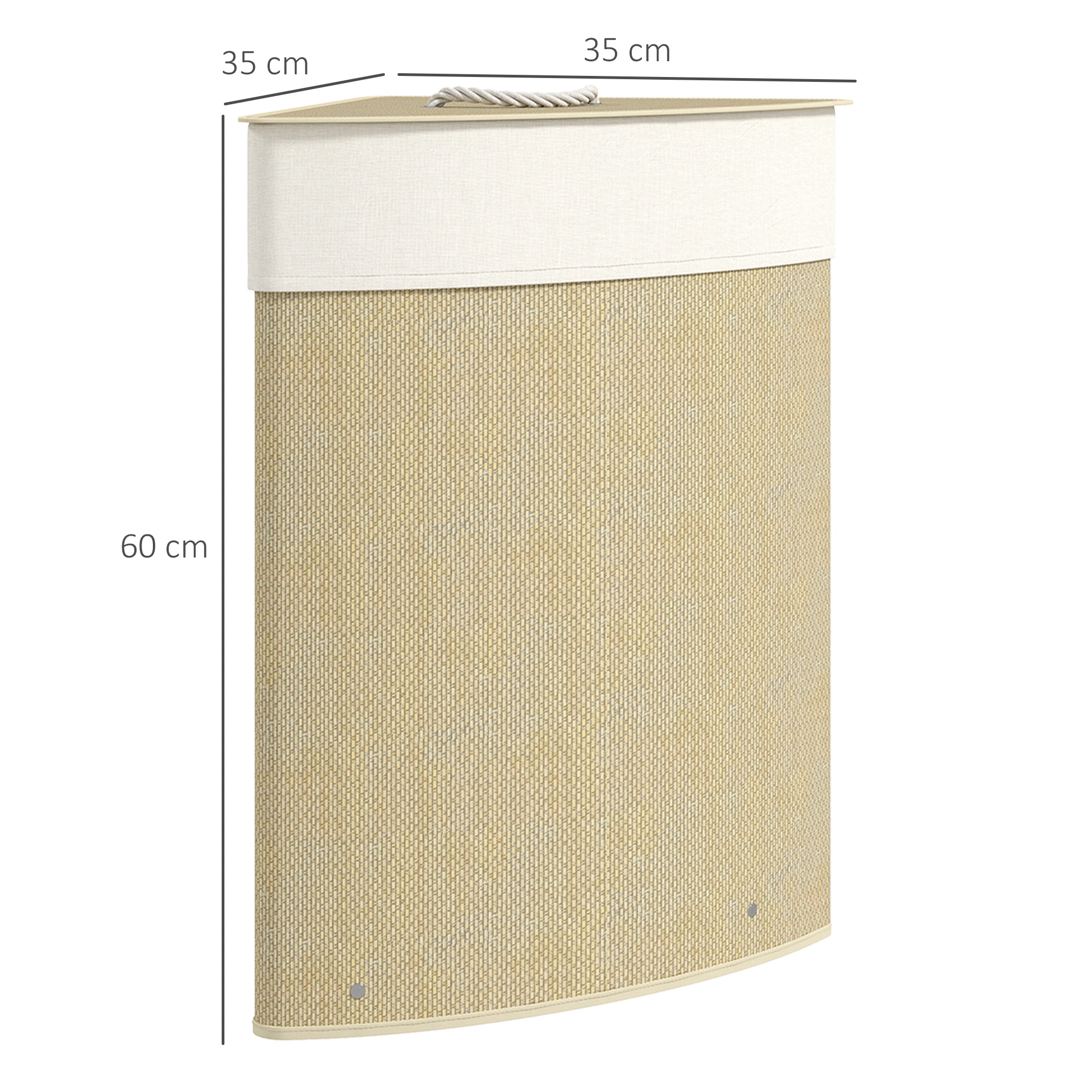Modern Laundry Hamper Cabinet - Foldable Storage Organizer with Lid, Freestanding Clothes Basket Hamper for Bedroom Bathroom view 2