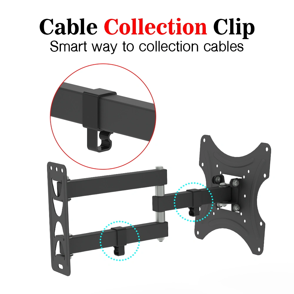26-50" Adjustable Wall Mount Bracket Rotatable TV Stand TMX200 with Spirit Level view 5