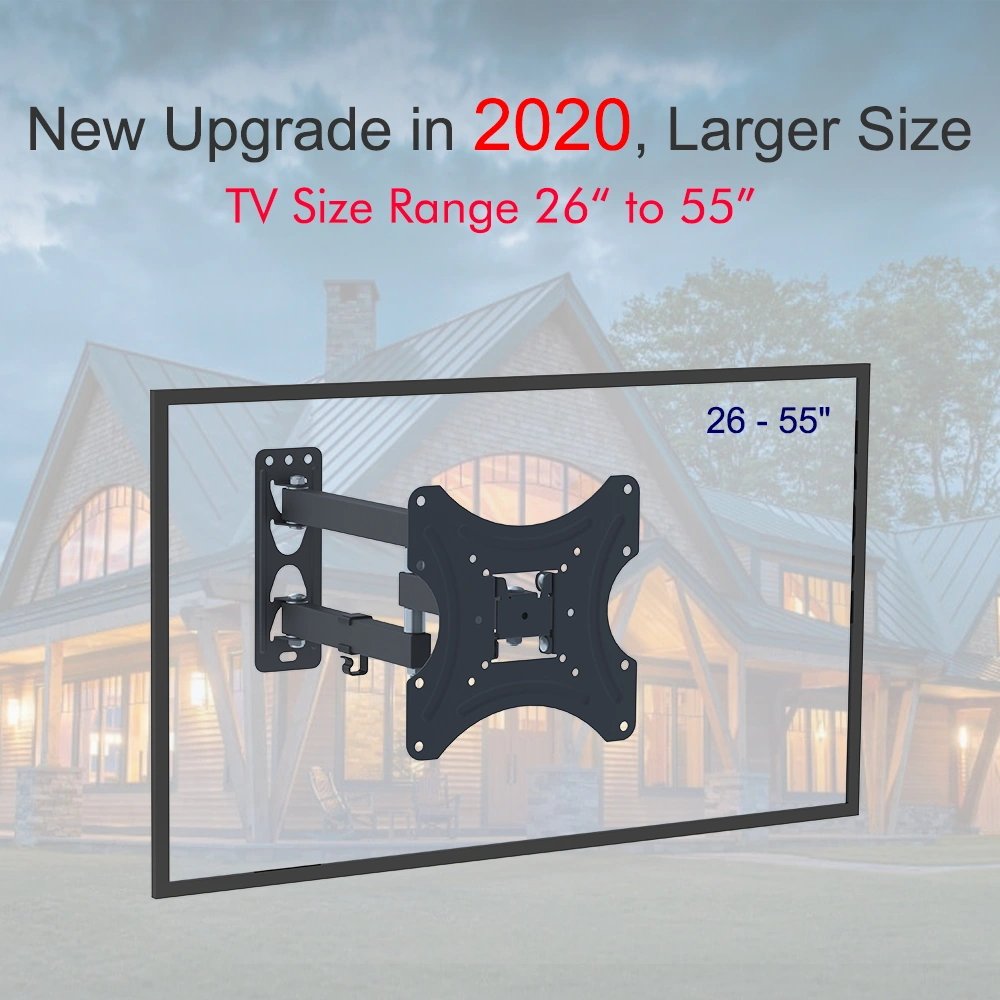 26-50" Adjustable Wall Mount Bracket Rotatable TV Stand TMX200 with Spirit Level view 6