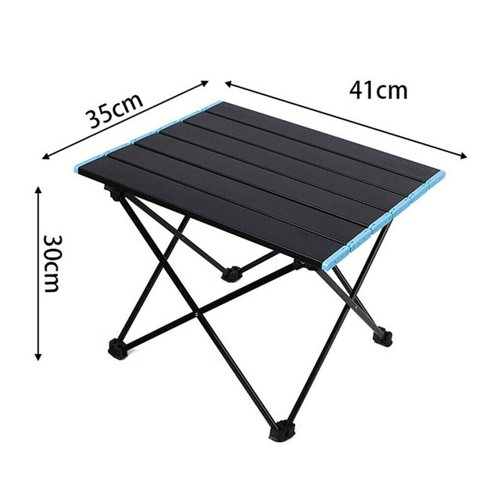 Lightweight Folding Camping Table Portable Picnic Table with Aluminium Frame & Carry Bag for Outdoor view 4