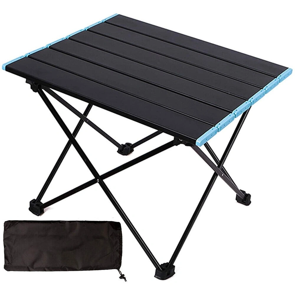 Lightweight Folding Camping Table Portable Picnic Table with Aluminium Frame & Carry Bag for Outdoor view 5