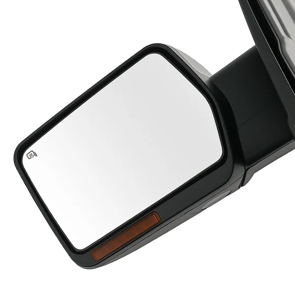 Chrome Towing Mirror LED Signal fit for Ford F150 2004-2014 7L3Z17683AE Heated view 2
