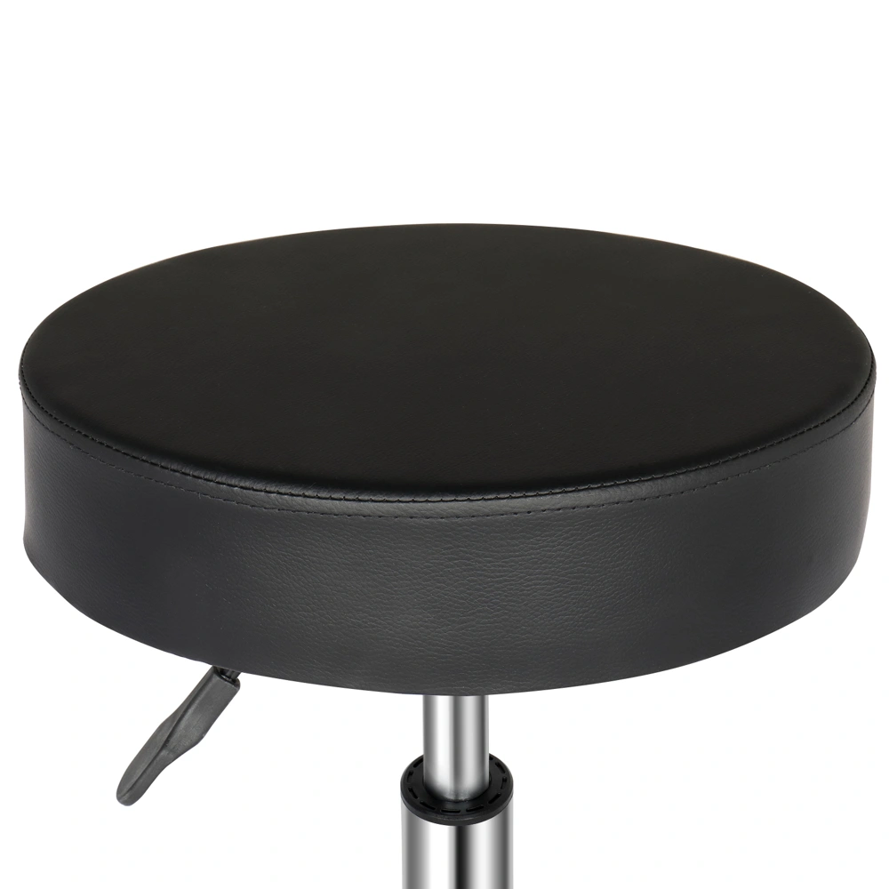 Professional Salon Stool with Spider Base - 8cm Thick Molded Foam, Semi-PU Leather, SGS Certified Gas Lift, 150kg Capacity, Nylon Casters (Black) view 19