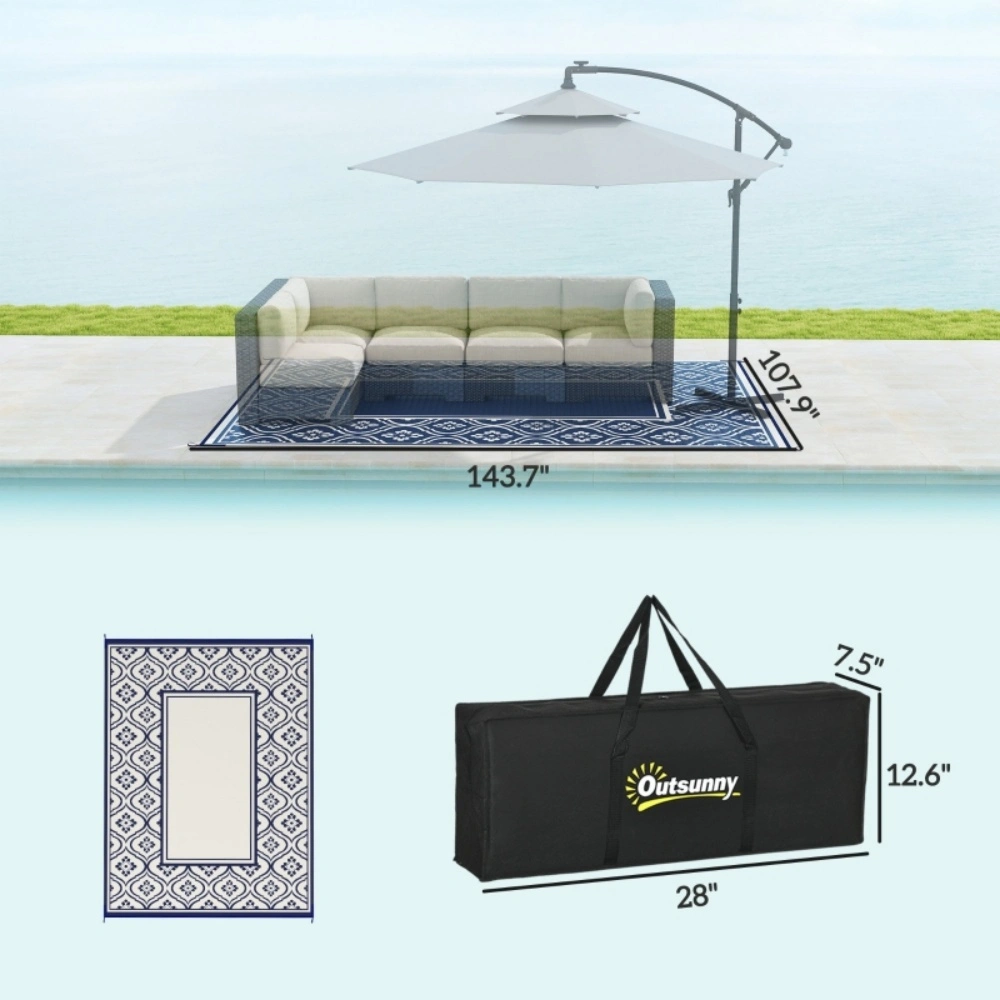 Reversible Outdoor Rug( Amazon Shipping)(Prohibited by WalMart) view 4