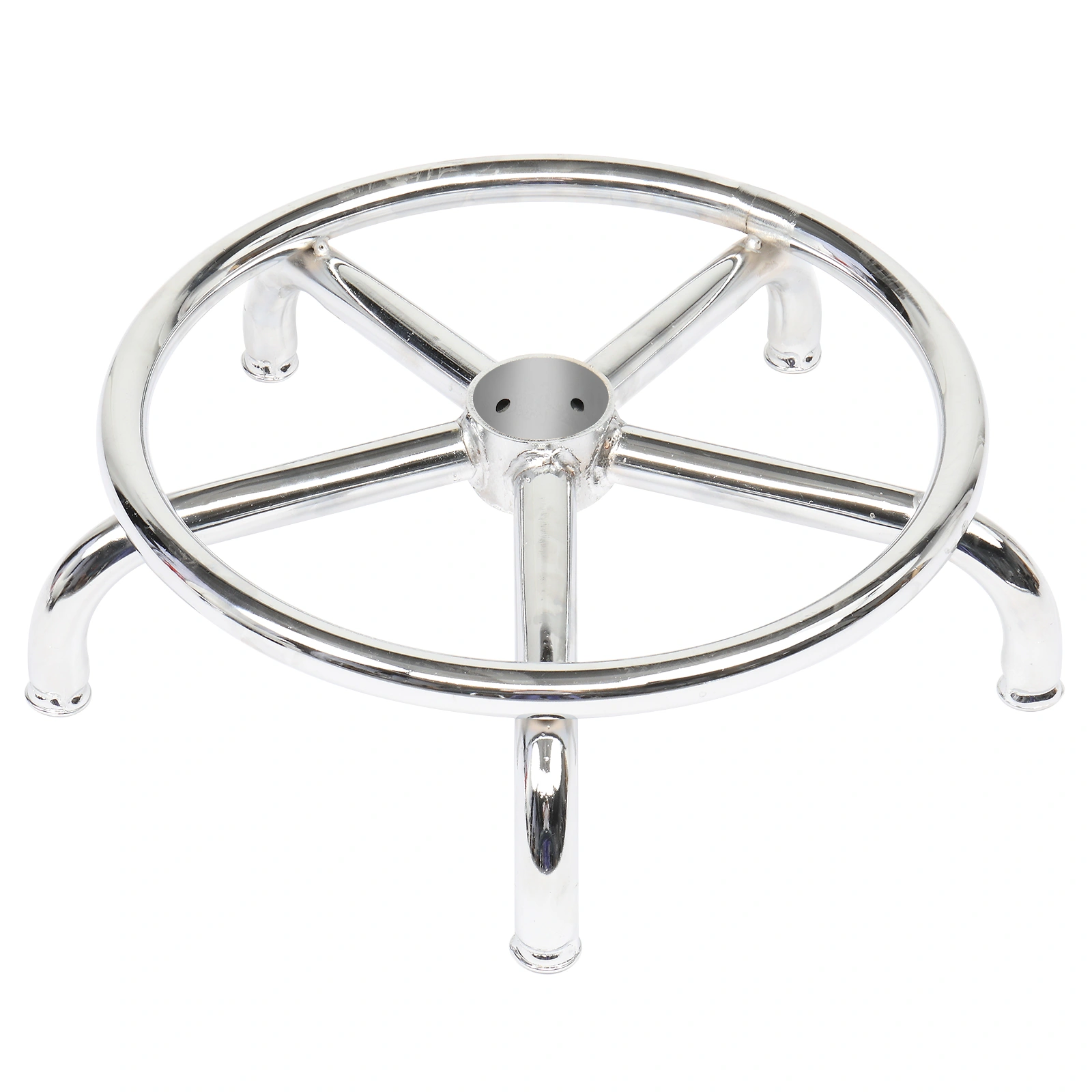 Round Stool with Lines Rotation Bar Stool Black view 13